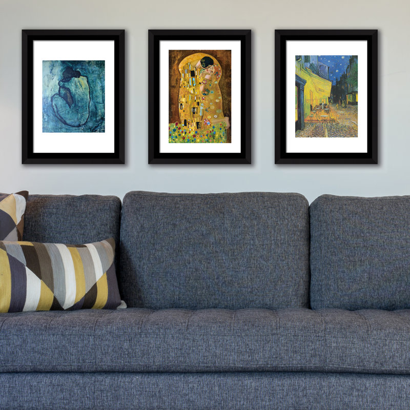 Three Posts 'Famous Paintings' 3 Piece Picture Frame Graphic Art Print Set on Paper & Reviews